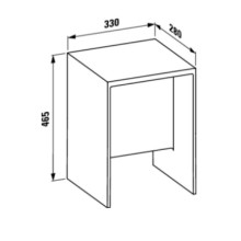 Табурет для ванной прозрачный Laufen Kartel by Laufen 3.8933.0.084.000.1