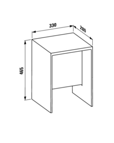 Табурет для ванной прозрачный Laufen Kartel by Laufen 3.8933.0.084.000.1