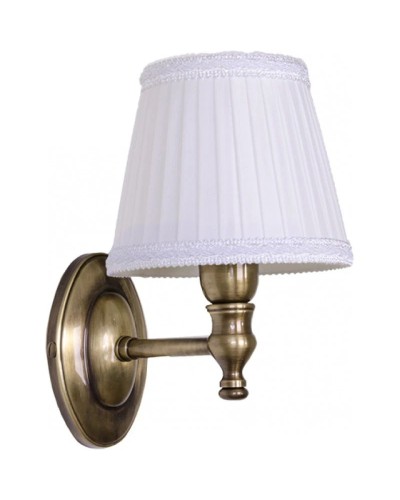 Абажур белый с белым кантом Tiffany World TW11-01bi