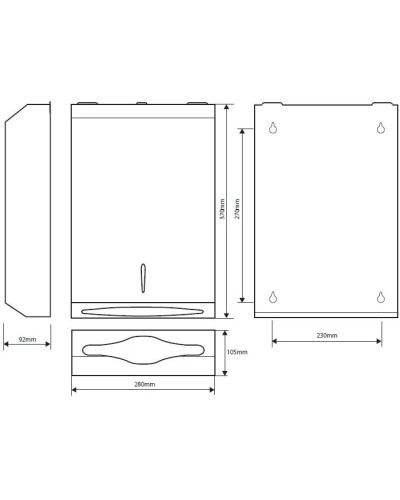 Диспенсер для бумажных полотенец  Bemeta Hotel Equipment 113103041