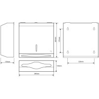 Диспенсер для бумажных полотенец  Bemeta Hotel Equipment 113103031