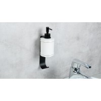 Держатель дозатора жидкого мыла Fixsen Practica FX-800A с крючком универсальный Черный