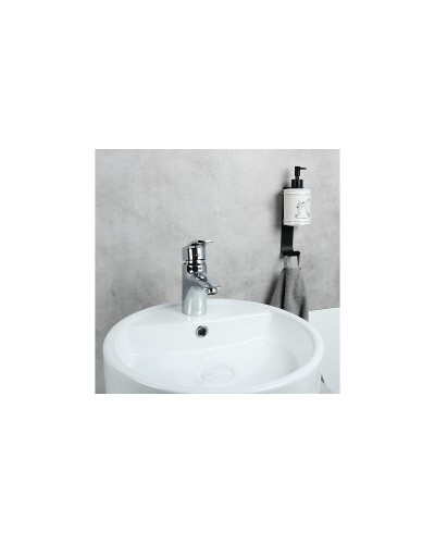 Держатель дозатора жидкого мыла Fixsen Practica FX-800A с крючком универсальный Черный