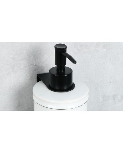 Держатель дозатора жидкого мыла Fixsen Practica FX-800A с крючком универсальный Черный