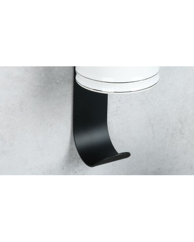 Держатель дозатора жидкого мыла Fixsen Practica FX-800A с крючком универсальный Черный