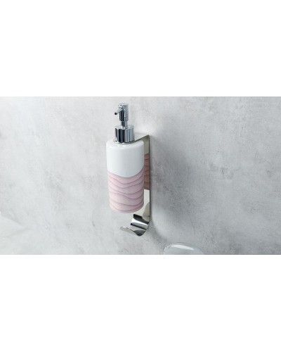 Держатель дозатора жидкого мыла Fixsen Practica FX-800B с крючком универсальный Хром