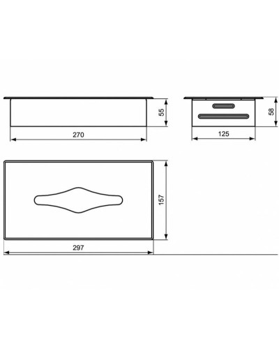 Диспенсер для салфеток Ideal Standard IOM A9133MY Нержавеющая сталь