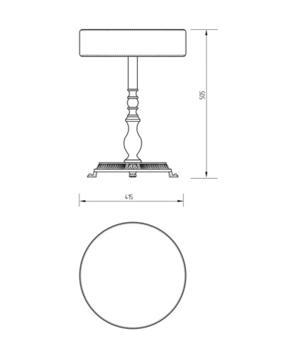 Пуф Migliore Elisabetta 17008 Бронза Белый