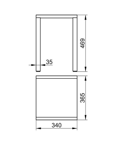Табурет в ванную Keuco Plan 14982010037 Хром Темно-серый