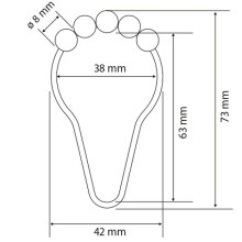 Кольца для карниза Bemeta Hotel 153653502 12 шт.
