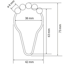 Кольца для карниза Bemeta Hotel 153653502 12 шт.