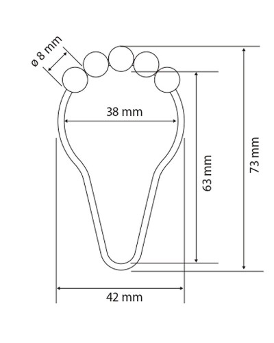 Кольца для карниза Bemeta Hotel 153653502 12 шт.