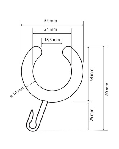 Кольца для карниза Bemeta Hotel 153653506 12 шт.