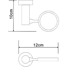 Держатель WasserKRAFT Donau K-C178 Хром
