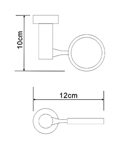 Держатель WasserKRAFT Donau K-C178 Хром