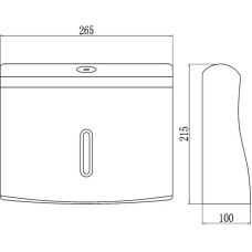 Диспенсер для бумажных полотенец Savol CF8233W