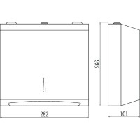 Диспенсер для бумажных полотенец Savol S-F6002S