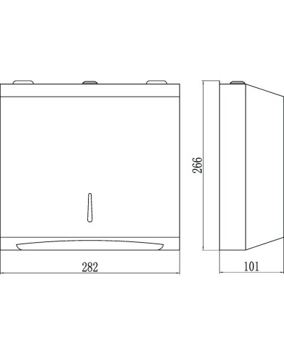 Диспенсер для бумажных полотенец Savol S-F6002S