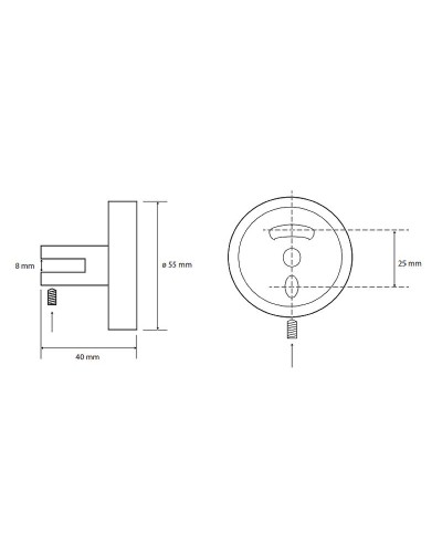 Держатель для полочки Bemeta Omega 104102112-6mm Хром