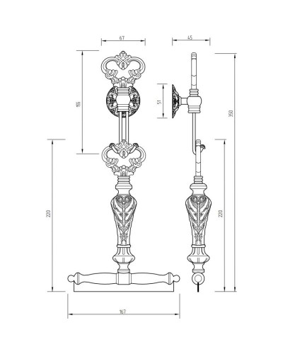 Стеклоочиститель с крючком Migliore Elisabetta ML.ELB-60.136.DO