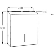 Диспенсер для бумажных полотенец Roca Public 817411002