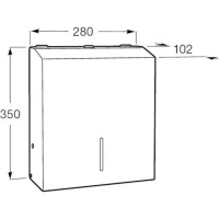 Диспенсер для бумажных полотенец Roca Public 817411001