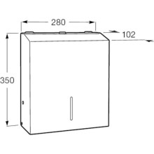 Диспенсер для бумажных полотенец Roca Public 817411001