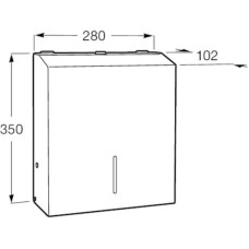 Диспенсер для бумажных полотенец Roca Public 817411001