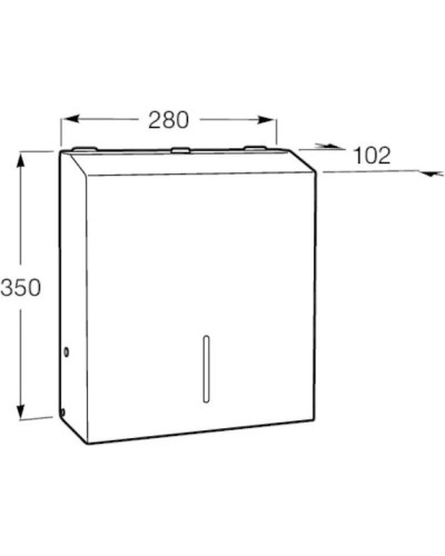 Диспенсер для бумажных полотенец Roca Public 817411001