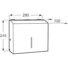 Диспенсер для бумажных полотенец Roca Public 817410001