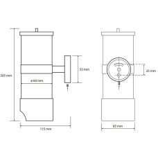 Диспенсер для ватных дисков Bemeta Omega 146503172 Хром