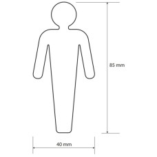 Табличка информационная "мужской туалет" Bemeta Home 108022052