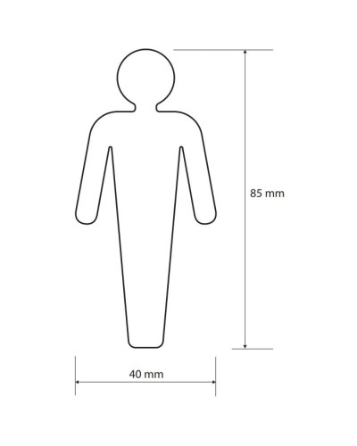 Табличка информационная "мужской туалет" Bemeta Home 108022052