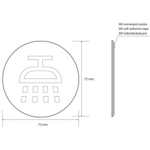 Табличка информационная "душевая комната" Bemeta Home 111054004