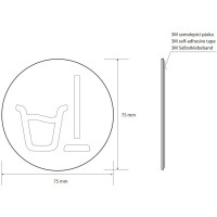 Табличка информационная "помещение уборочного инвентаря" Bemeta Home 111054005