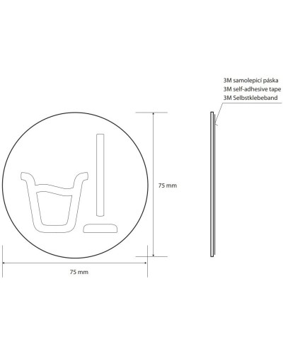 Табличка информационная "помещение уборочного инвентаря" Bemeta Home 111054005