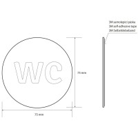 Табличка информационная "туалет" Bemeta Home 111054006
