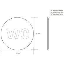 Табличка информационная "туалет" Bemeta Home 111054006
