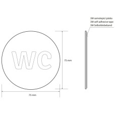 Табличка информационная "туалет" Bemeta Home 111054006