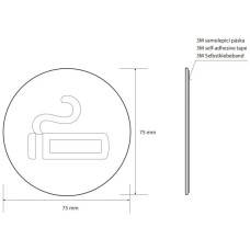 Табличка информационная "место для курения" Bemeta Home 111054021
