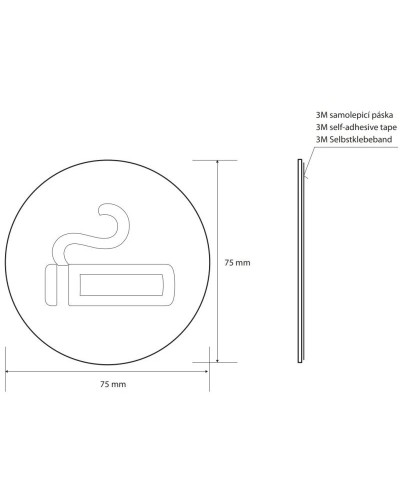 Табличка информационная "место для курения" Bemeta Home 111054021