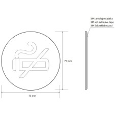 Табличка информационная "курение запрещено" Bemeta Home 111054022