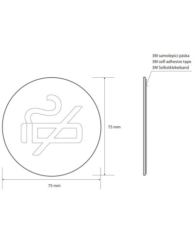 Табличка информационная "курение запрещено" Bemeta Home 111054022