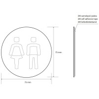 Табличка информационная "общий туалет" Bemeta Home 111054072