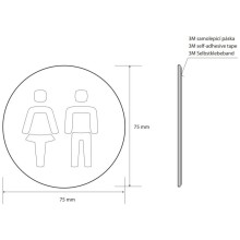 Табличка информационная "общий туалет" Bemeta Home 111054072