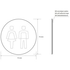 Табличка информационная "общий туалет" Bemeta Home 111054072