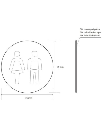 Табличка информационная "общий туалет" Bemeta Home 111054072