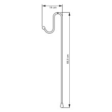 Держатель для навесных полок WasserKRAFT K-1122 Хром