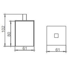 Баночка AltroBagno AltroBagnoCBJ083001Cr