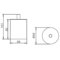 Баночка для ванной AltroBagno AltroBagnoCBJ083002Cr
